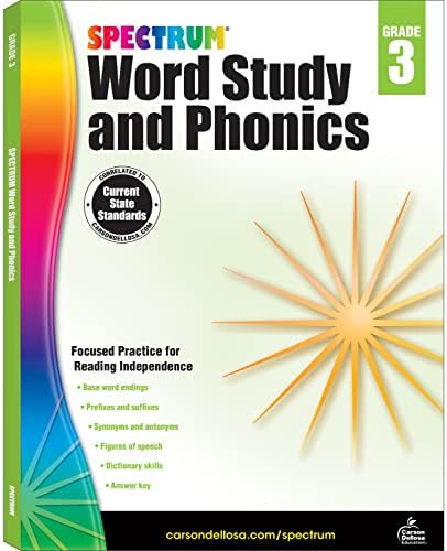 Spectrum Complete Learning + Videos 3rd Grade Workbooks, Language